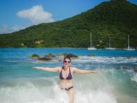 The closest Paula will likely ever come to surfing! She really loves beaches!